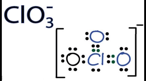 chlorate lewis structure|lewis structure diagram for clo3.